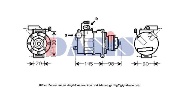 AKS DASIS Kompressori, ilmastointilaite 851659N